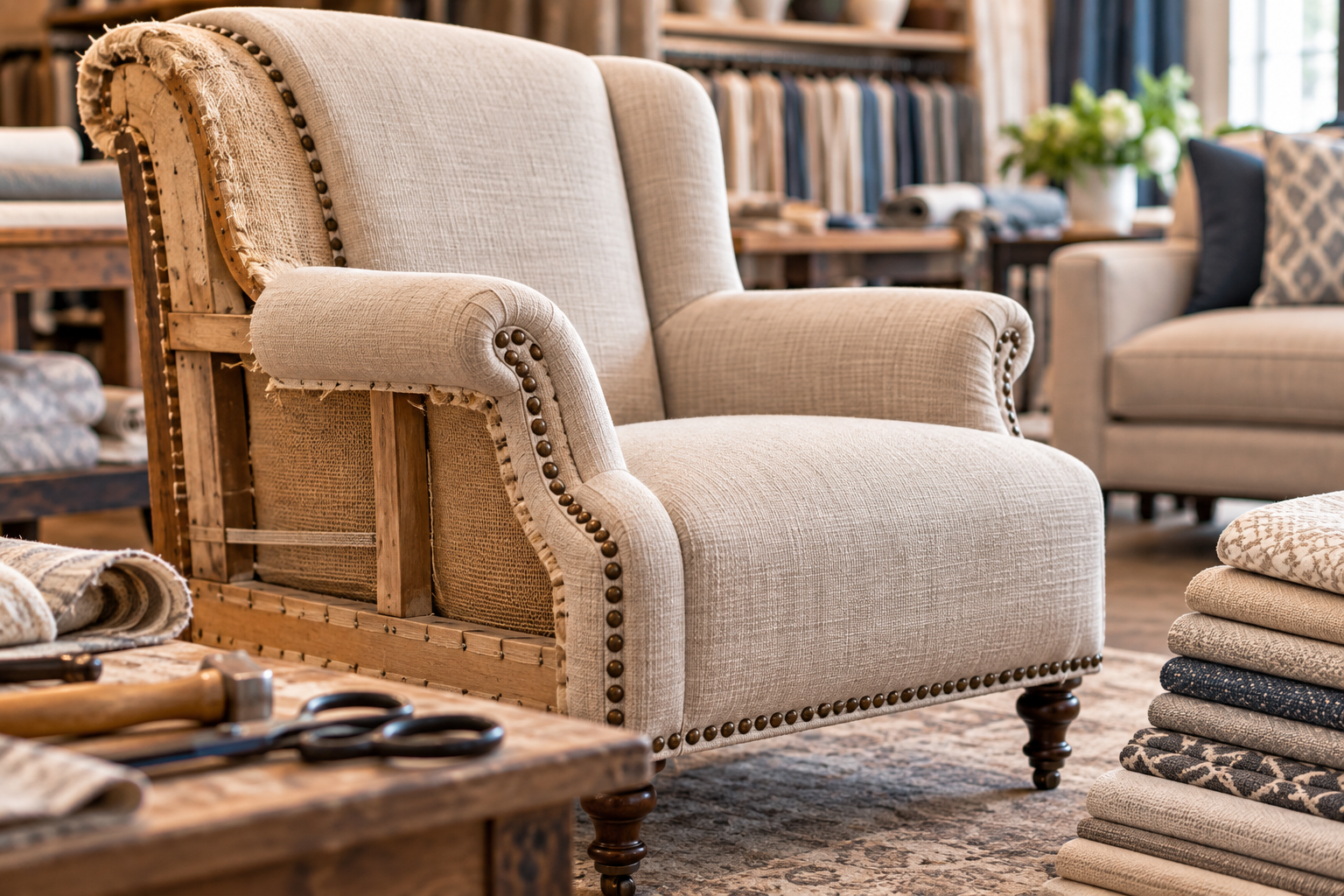 Custom furniture reupholstery in Paramus, NJ